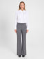 Pantaloni Mid Flared Grigio Melange - Rinascimento