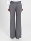 Pantaloni Mid Flared Grigio Melange - Rinascimento