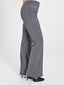 Pantaloni Mid Flared Grigio Melange - Rinascimento