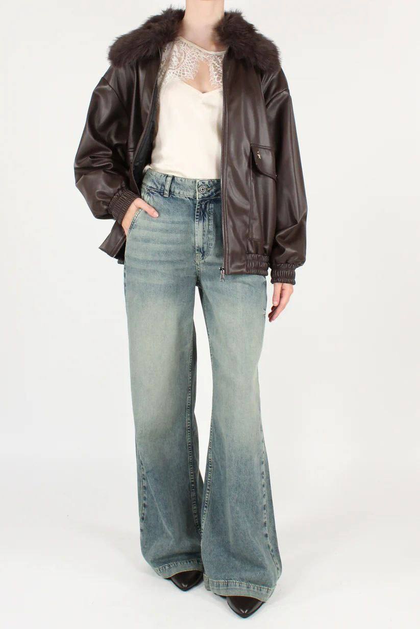 Bomber in eco-pelliccia Souvenir
