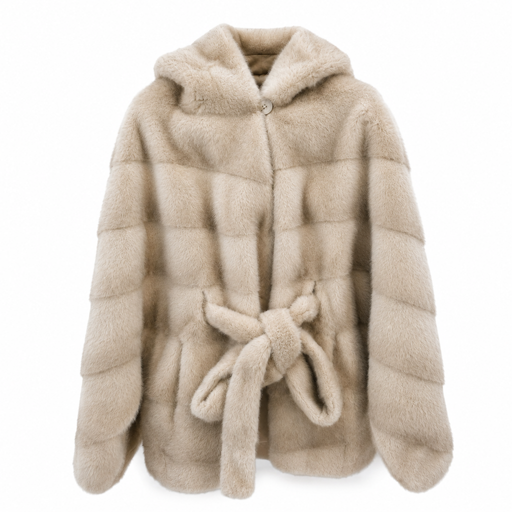 Rinascimento - Pelliccia con cappuccio