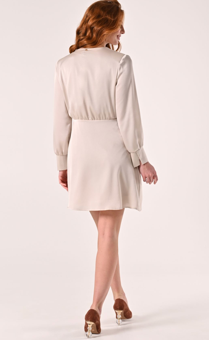Abito Wrap in Enver Satin  - Rinascimento