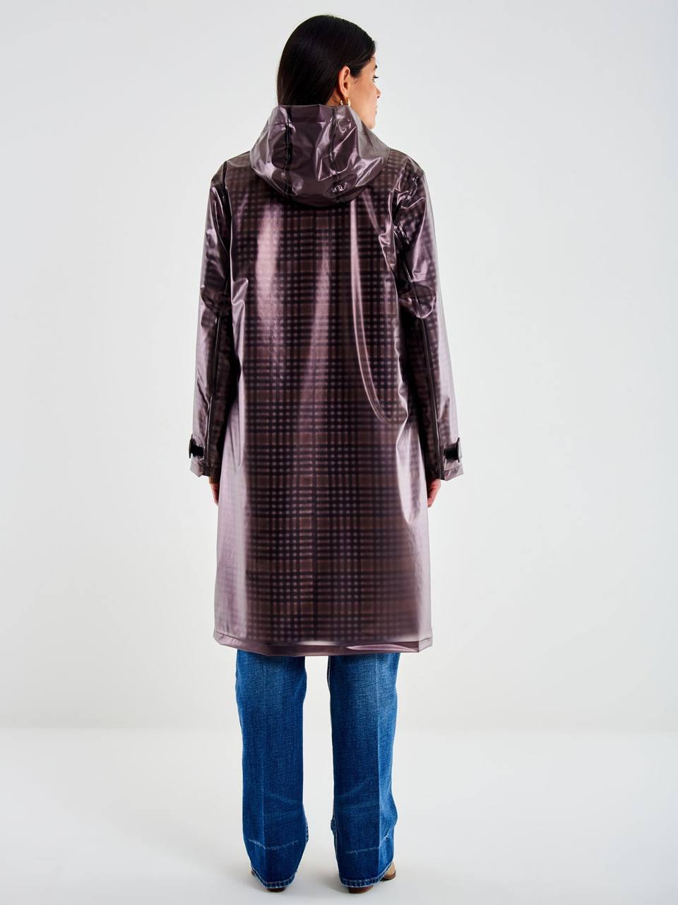 Cappotto a quadri con impermeabile