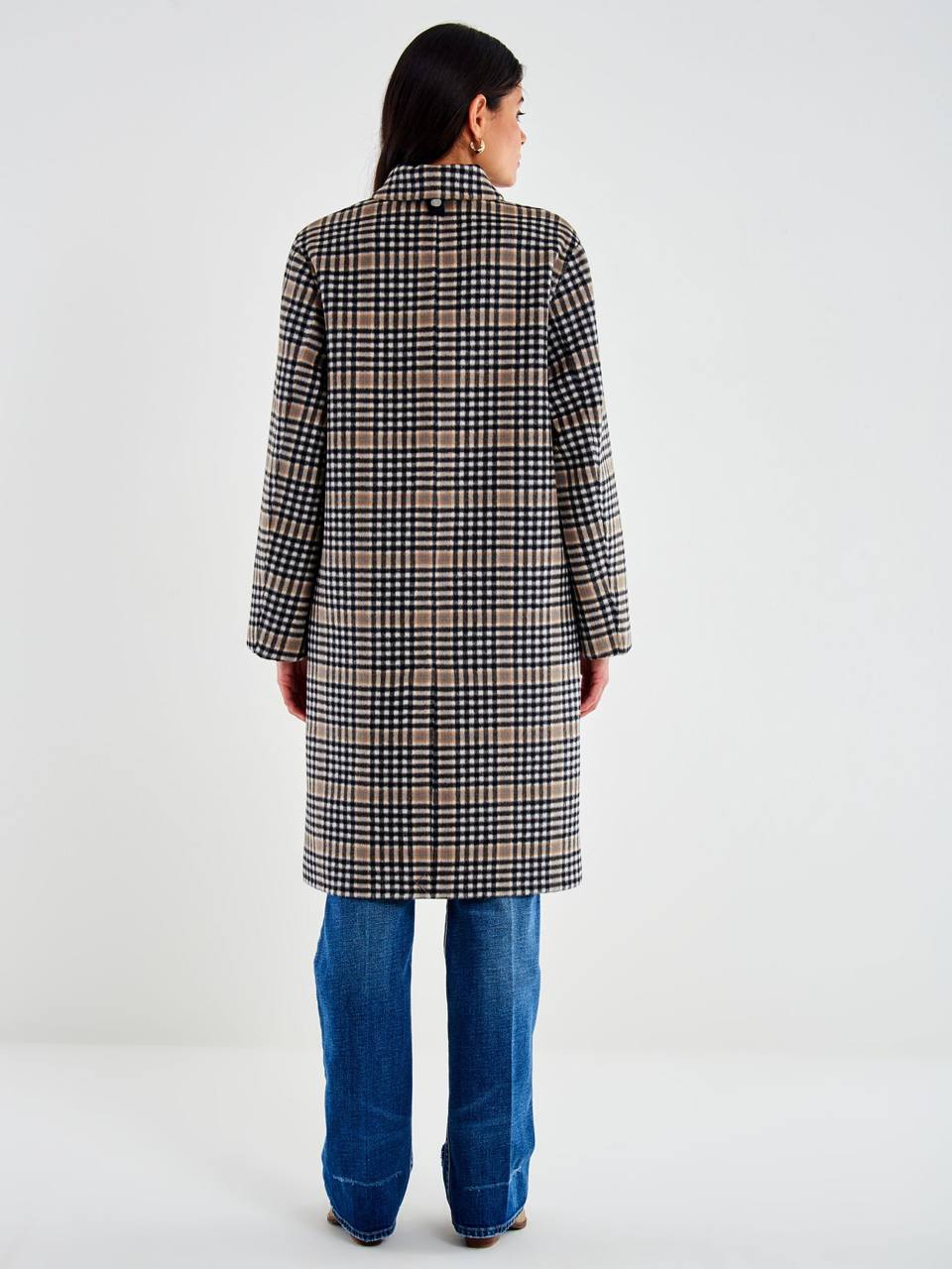 Cappotto a quadri con impermeabile